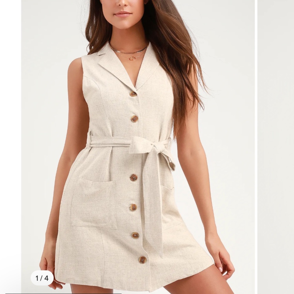 Button-Up Mini Dress